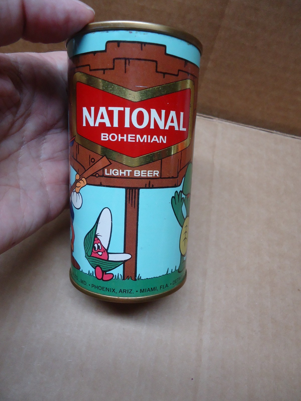 National Bohemian Beer Cartoon Bank Can The National Brewing Co BALTIMORE MD