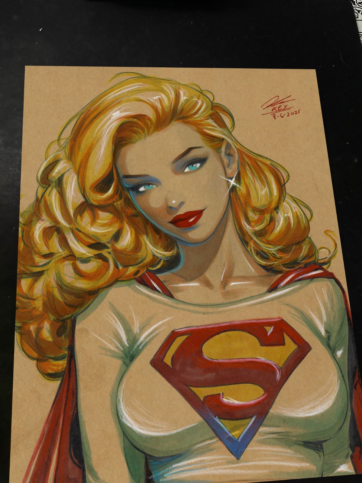Superwoman Art Print Signed 8.5x11 | Art by Keyeske Superwoman Art Print Signed 8.5x11 | Art by Keyeske
