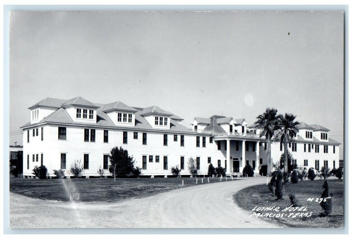 c1940\'s Luther Hotel View Palacios Texas TX RPPC Photo Unposted Postcard