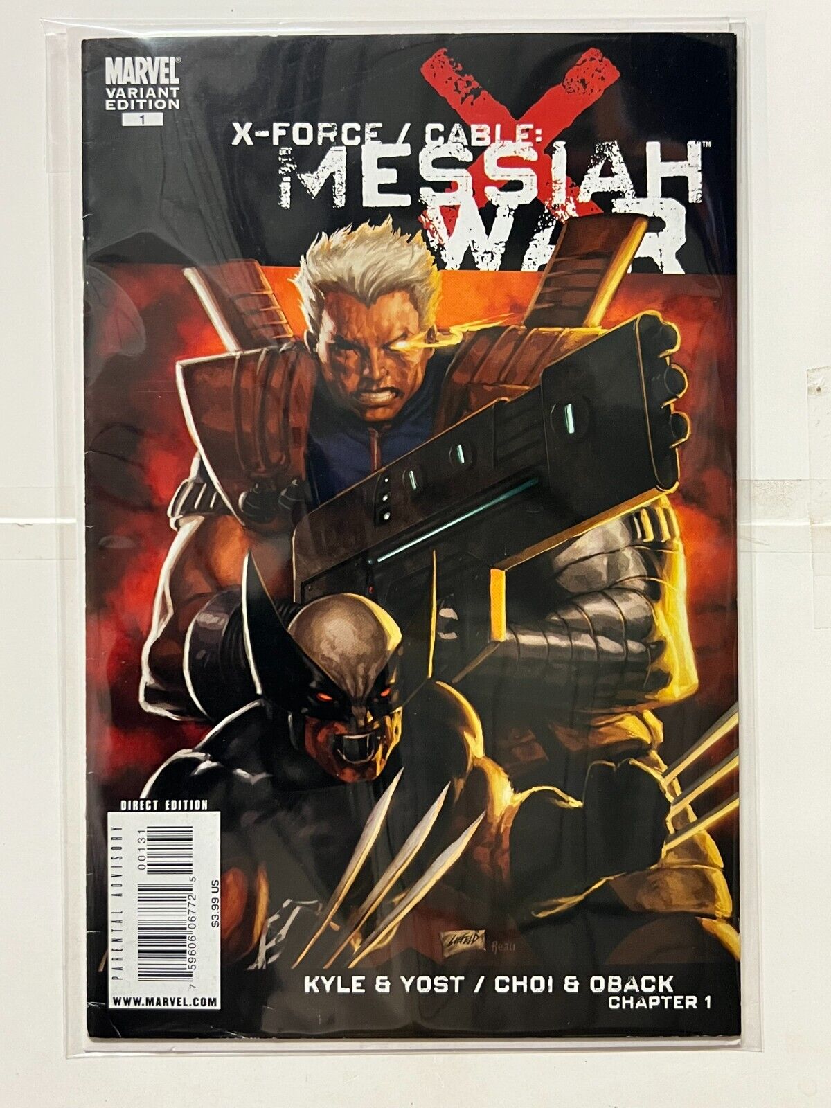 X-Force Cable Messiah War #1 - Rob Liefeld 1:25 Incentive Variant - 2009 Marvel 