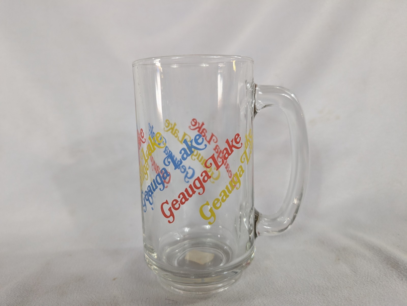 Vintage Geauga Lake Beer Mug Funtime Parks Glass Handled