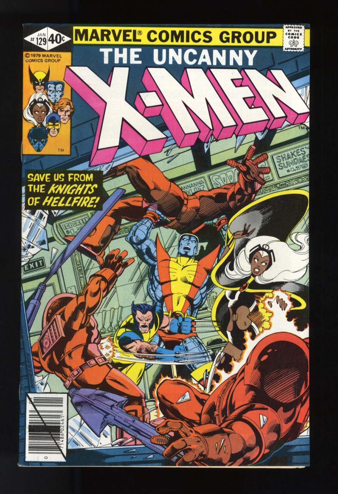 X-Men #129 VF/NM 9.0 1st Kitty Pryde White Queen Sebastian Shaw Marvel 1980