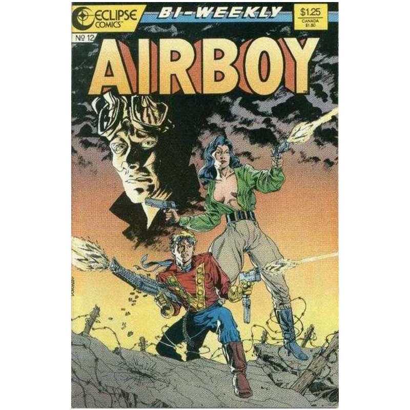 Airboy #12  - 1986 series Eclipse comics VF+ Full description below [e@