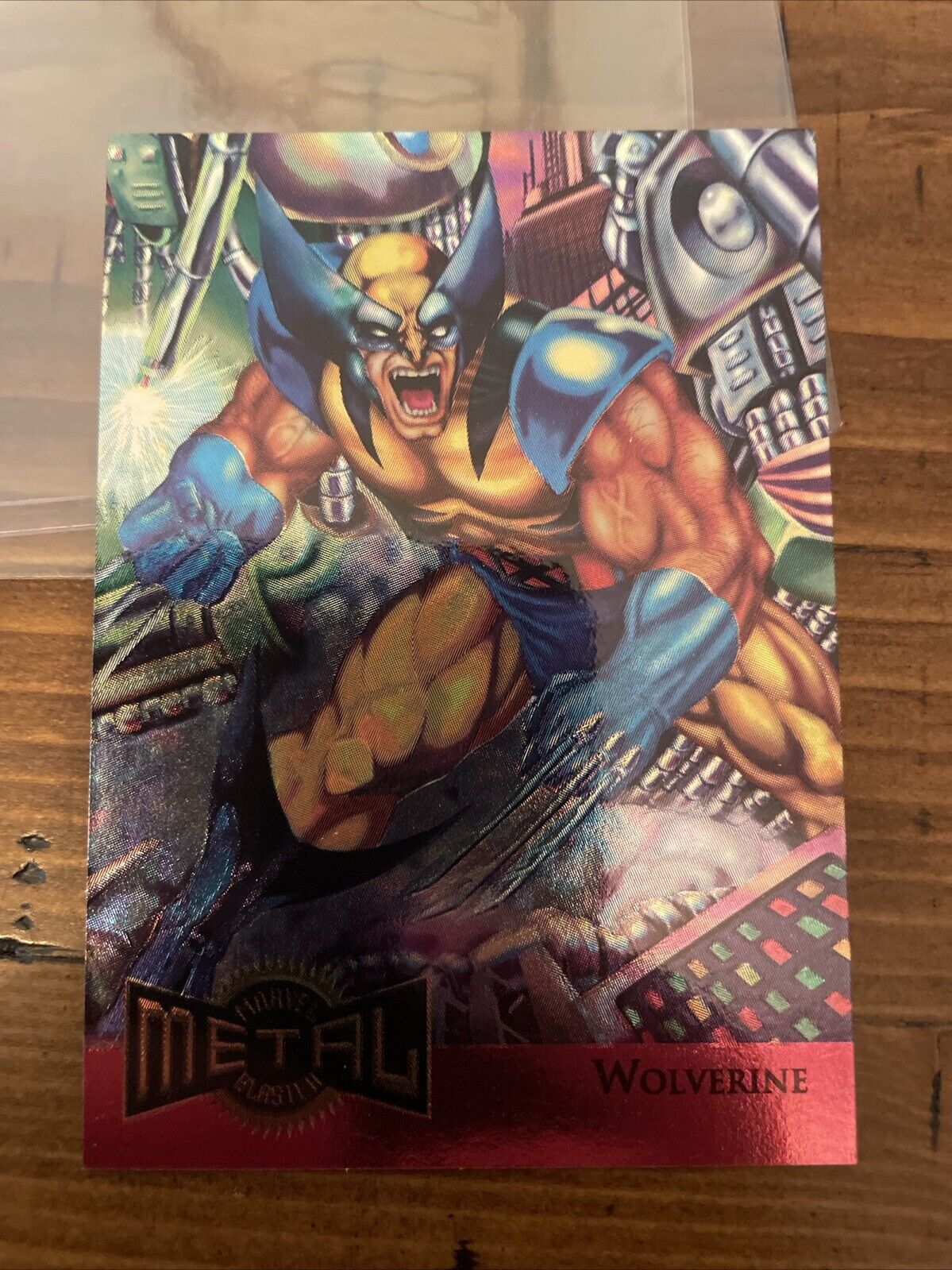 1995 Marvel Metal Power Blaster Wolverine #18 Mint