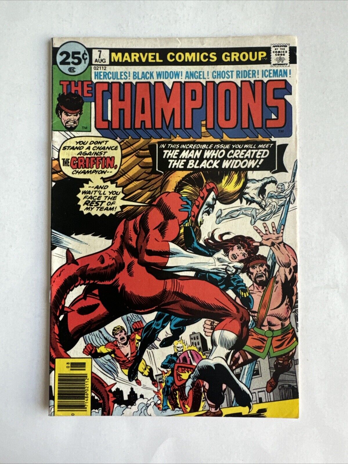THE CHAMPIONS #7 (Marvel Comics, Key 1st app. DARKSTAR, Aug 1976)