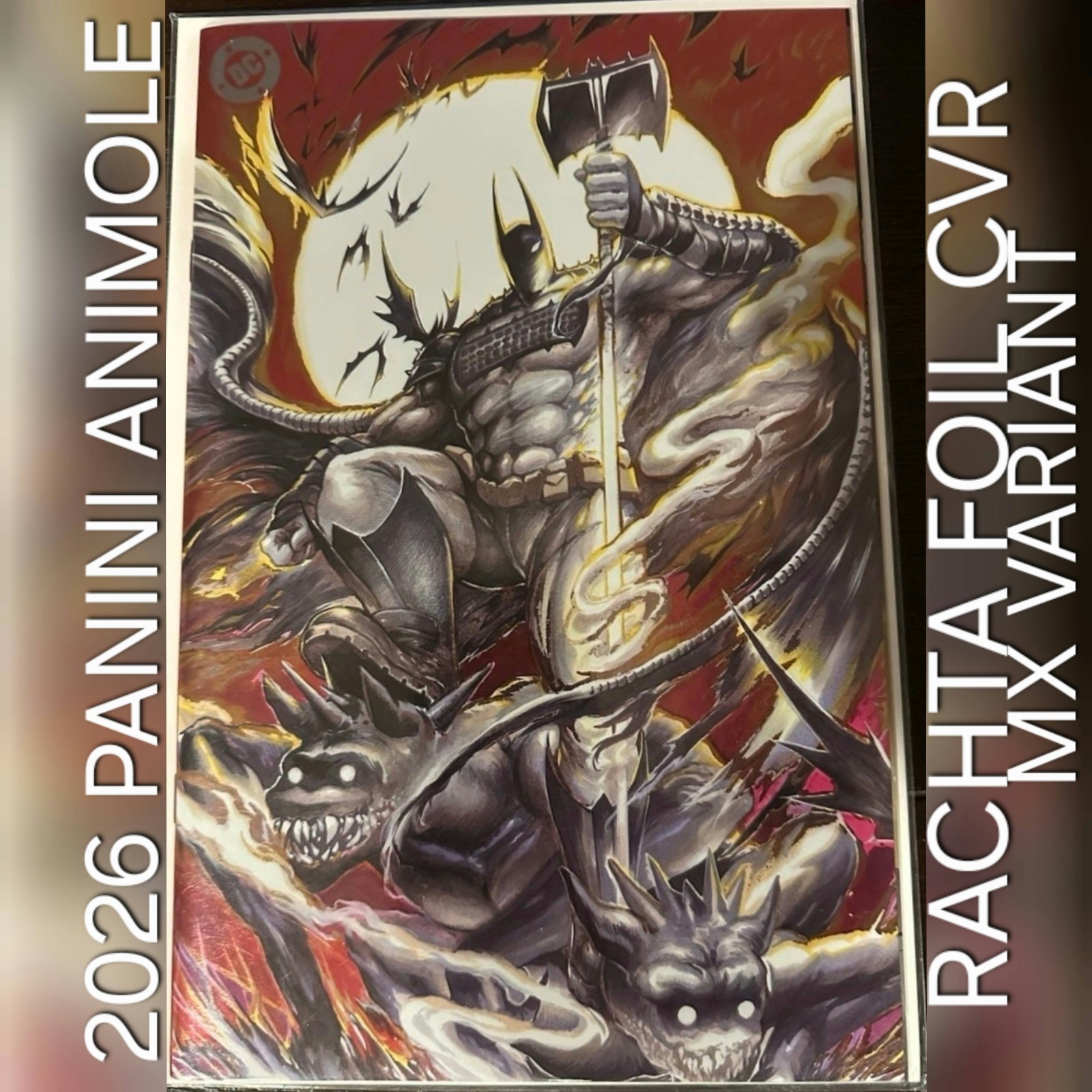 2026 Absolute Batman 1 NM- MX FOIL Rachta Lin Panini Animole Variant 2024 NYCC 2026 Absolute Batman 1 NM- MX FOIL Rachta Lin Panini Animole Variant 2024 NYCC