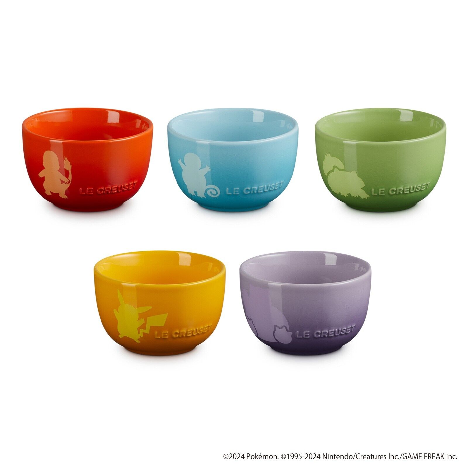 Le Creuset Japan Limited 2024 Pokemon Sphere Rice bowl Set of 5 Pre-order©