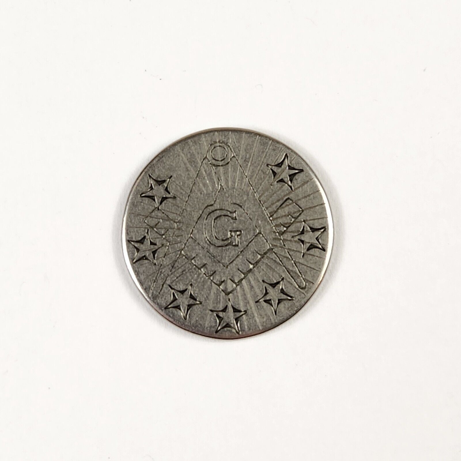 Freemason Masonic Mason Tuit Challenge Coin Medal Get A Round To It VTG Metal