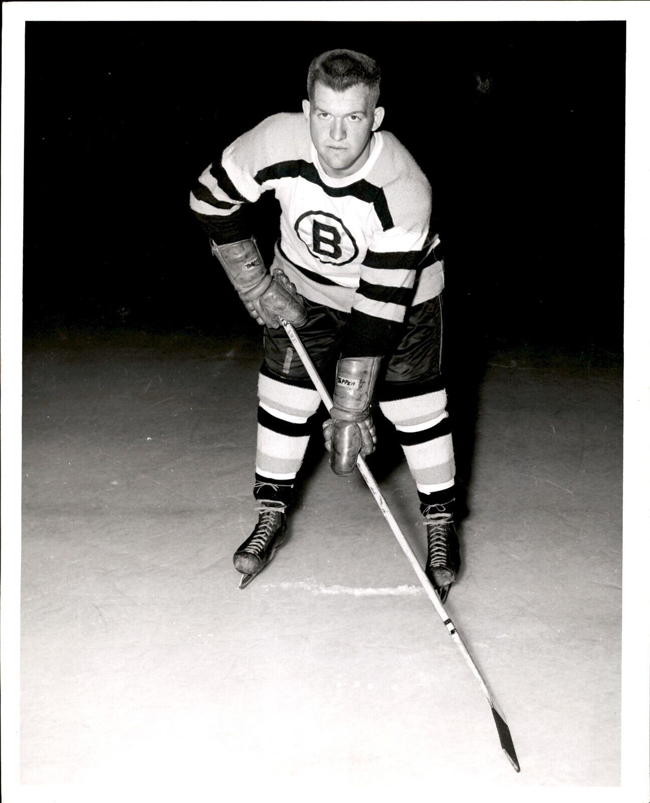 PF5 Original Photo GERRY OUELLETTE 1960-61 BOSTON BRUINS NHL HOCKEY RIGHT WING