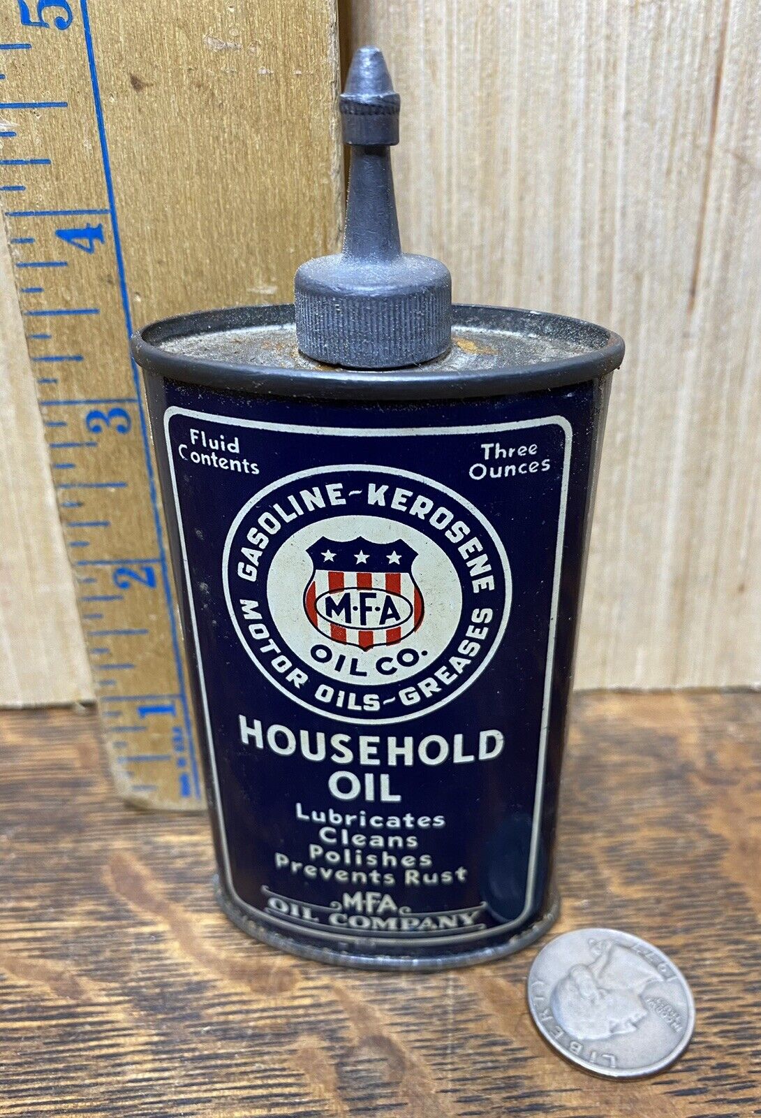 Vintage MFA Oil Co. Household Oil Can 