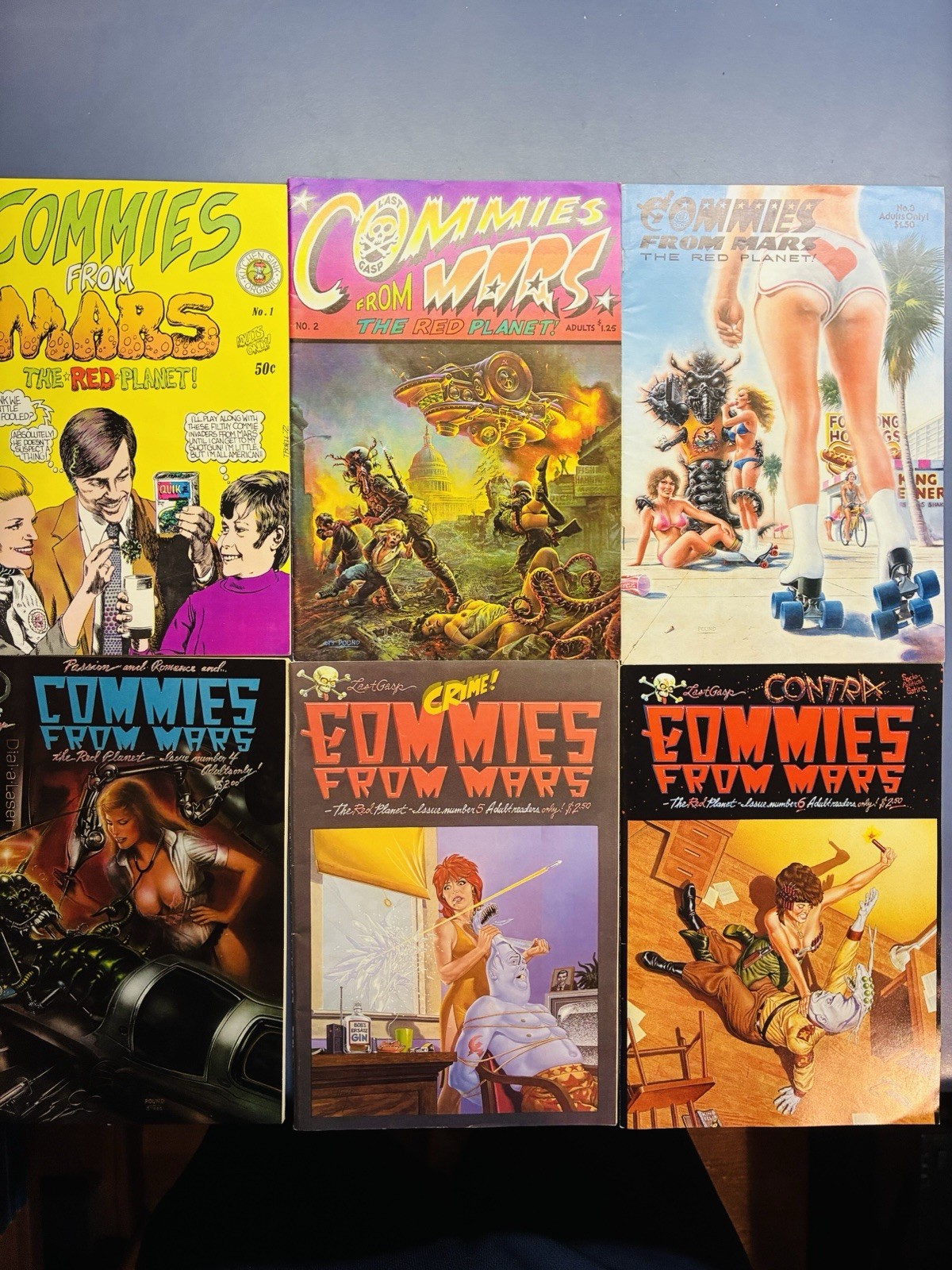 Commies From Mars 1-6 Full Run 1973-1987 Kitchen Sink Last Gasp Comics
