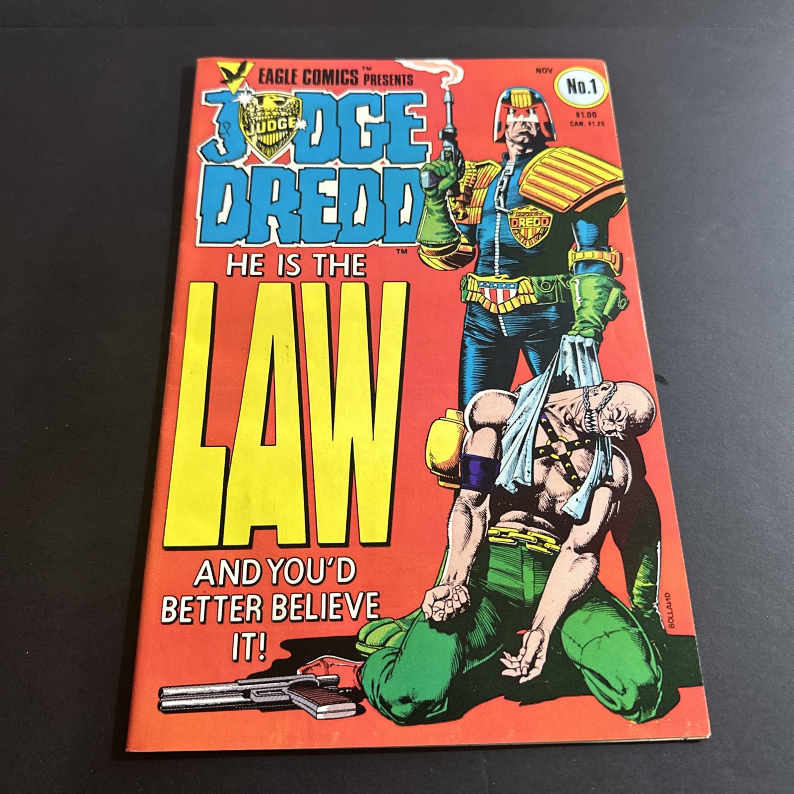 JUDGE DREDD #1 Eagle Comics He Is Law 6.5 J9 JUDGE DREDD #1 Eagle Comics He Is Law 6.5 J9