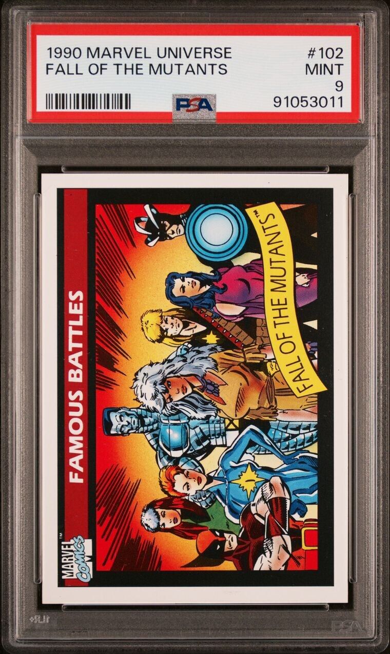 1990 Marvel Universe #102 Fall Of The Mutants PSA 9 MINT