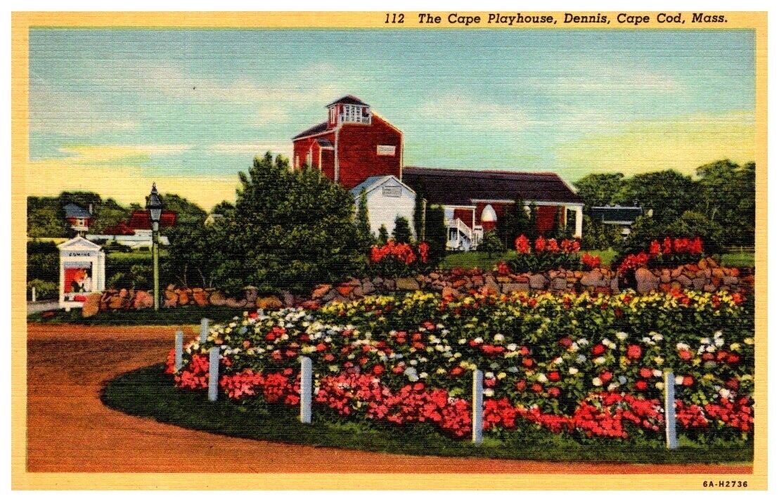 The Cape Playhouse, Dennis, Cape Cod, Massachusetts MA Vintage Linen Postcard