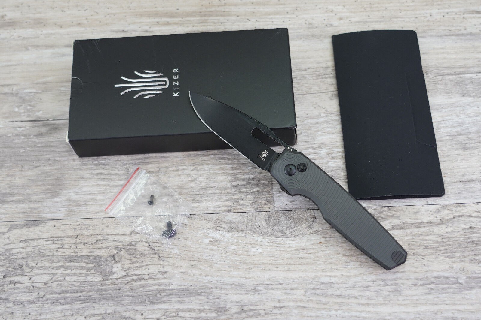 Kizer Dogfish Folding Knife, 154CM Steel Blade, Aluminium Handle, V3640C1