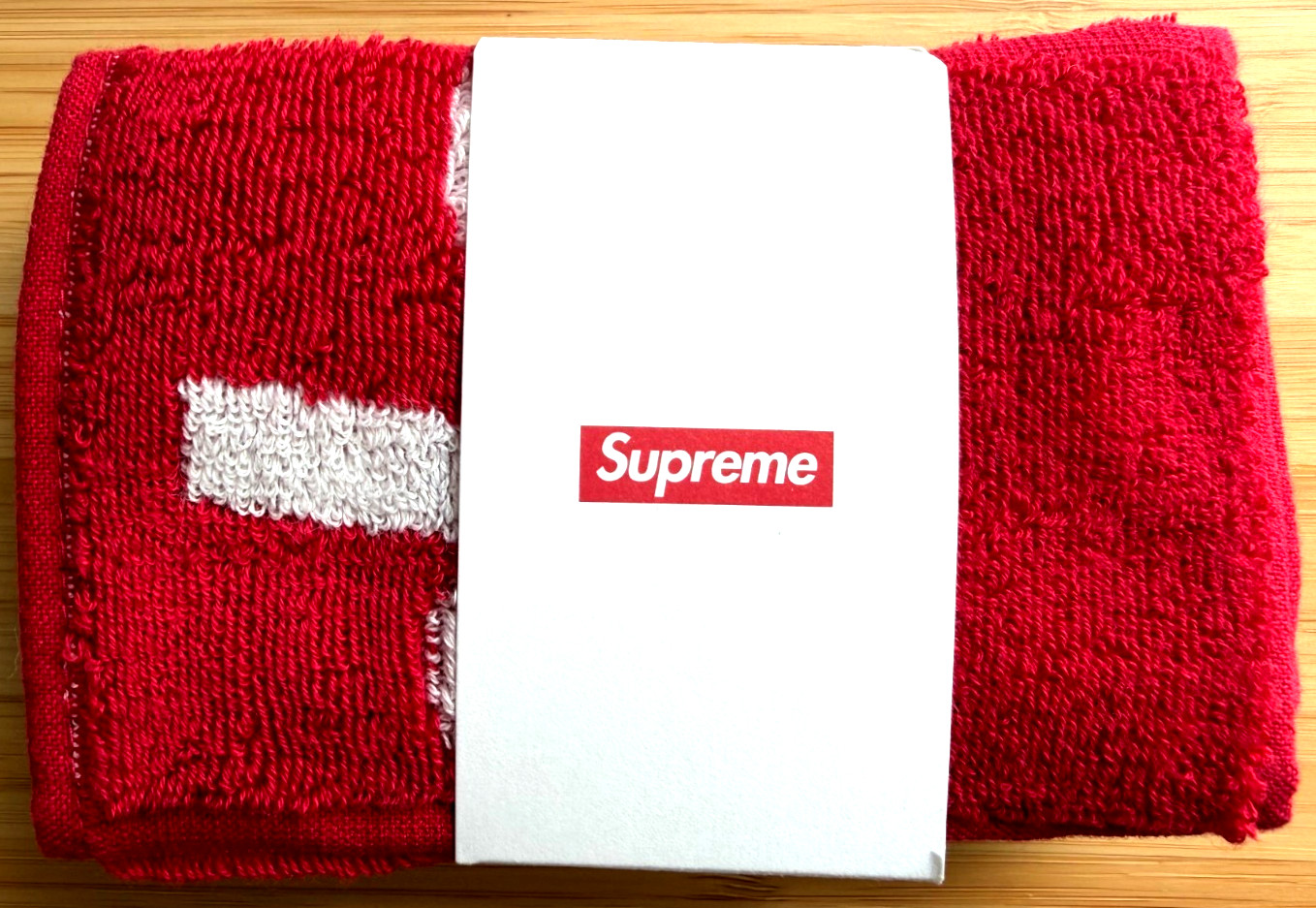 SUPREME Imabari Pocket Folding Towels 2-Pack SS23 Red Black Made in Japan - NEW