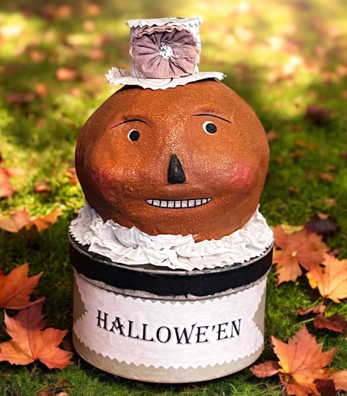 Vintage Nicol Sayre Halloween Jack On A Box Top Hat Pumpkin Man Vintage Nicol Sayre Halloween Jack On A Box Top Hat Pumpkin Man