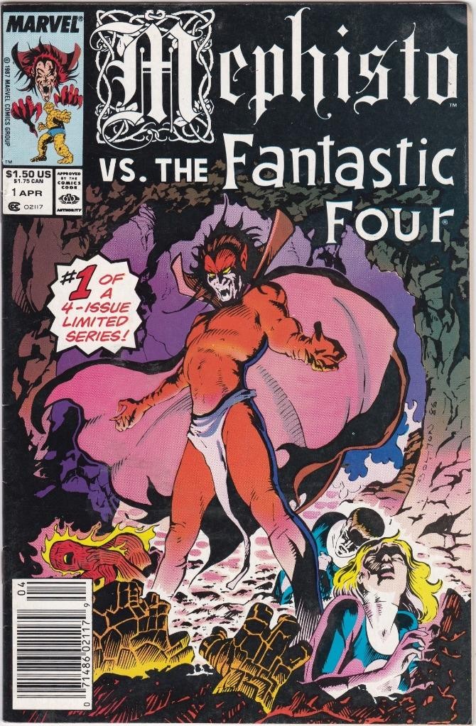 Mephisto Vs. the Fantastic Four #1.  Marvel Comics  1987  VF+  (8.5)