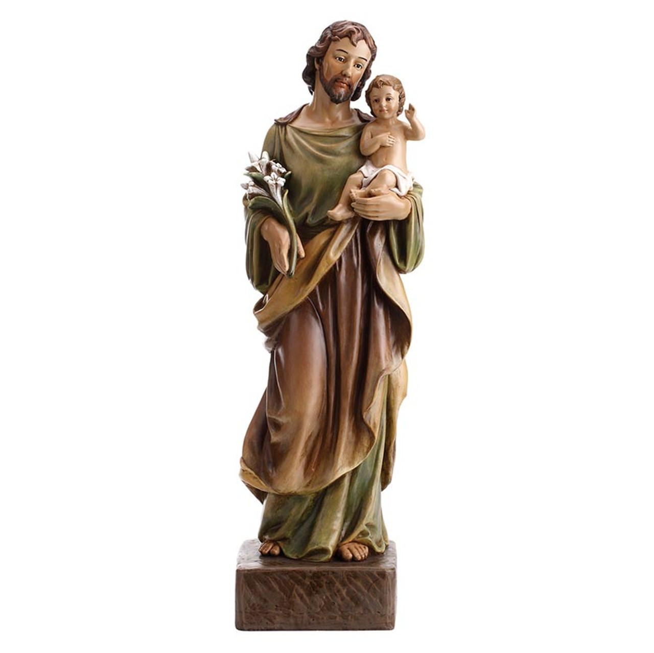 St. Joseph and Child Statue, 22'' High Saint Joseph and Child Statue