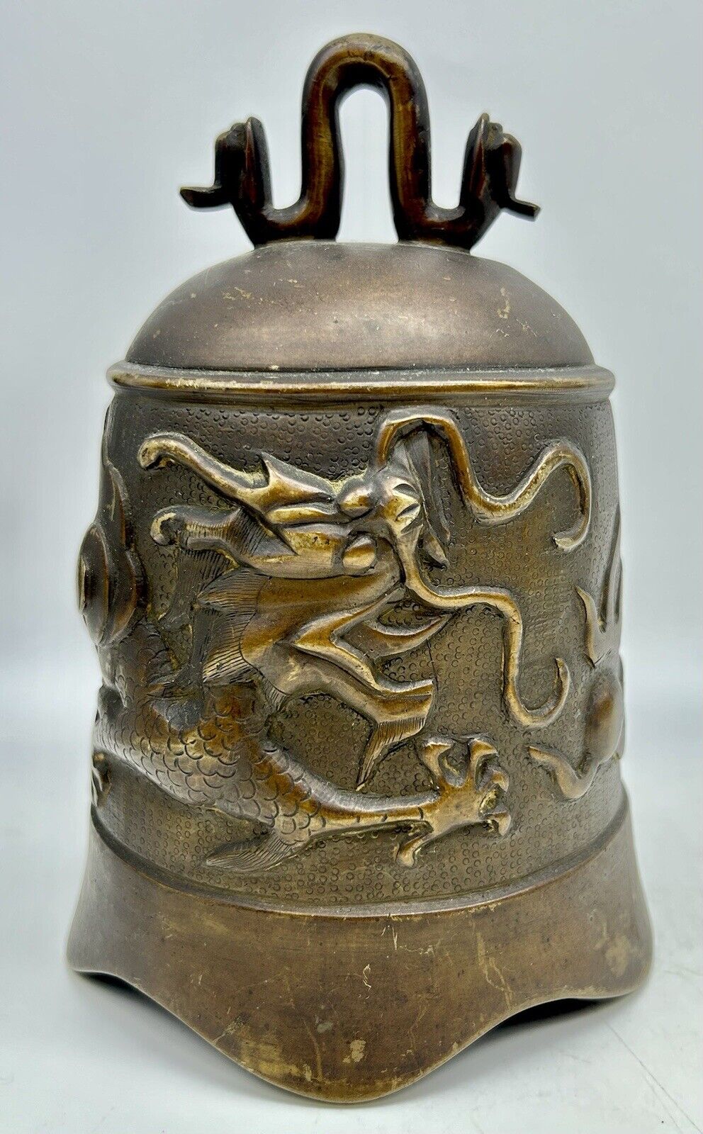 Tibetan Chinese Dragon Gong Bell, No Clapper, 7 1/2\