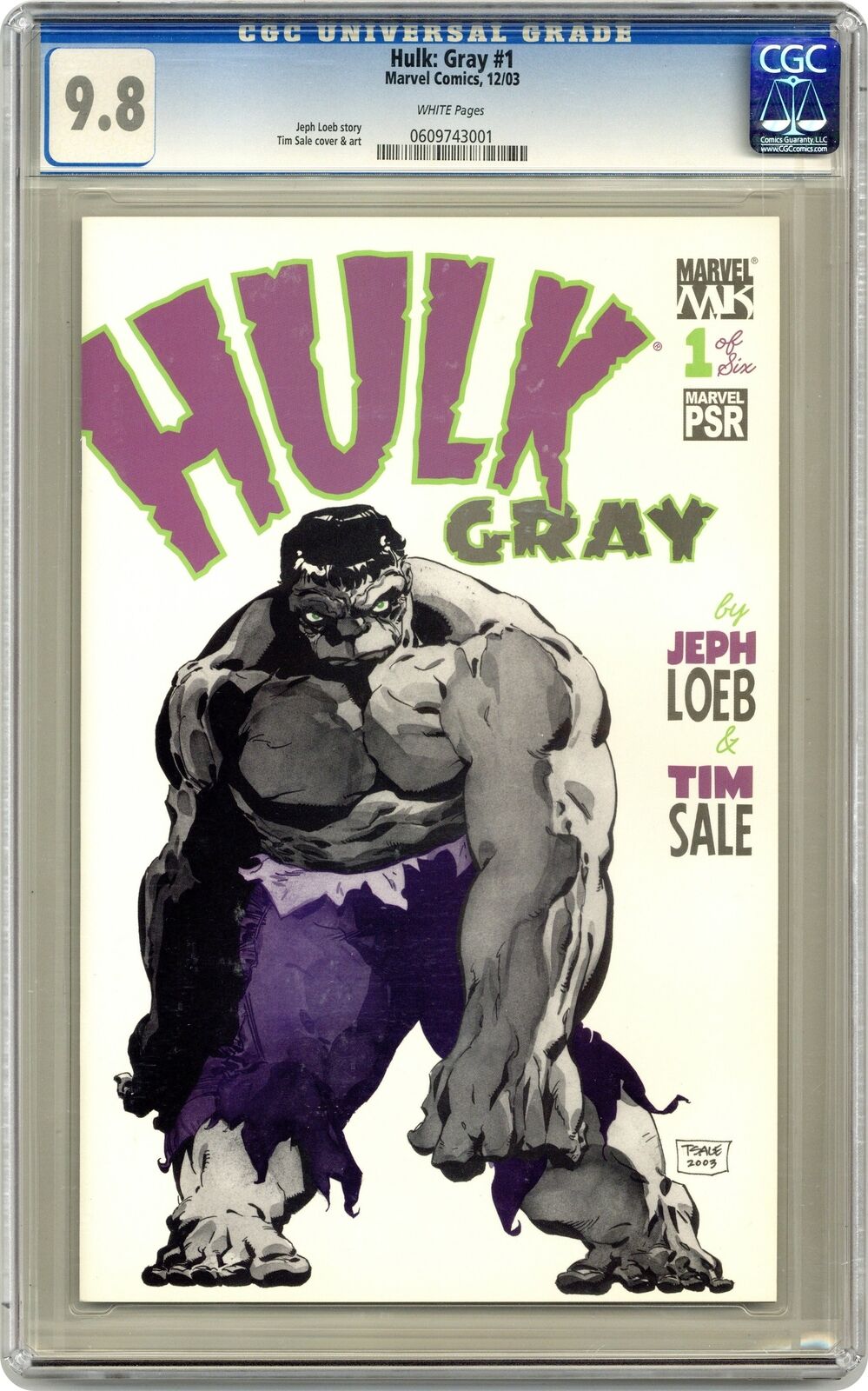 Hulk Gray #1 CGC 9.8 2003 0609743001