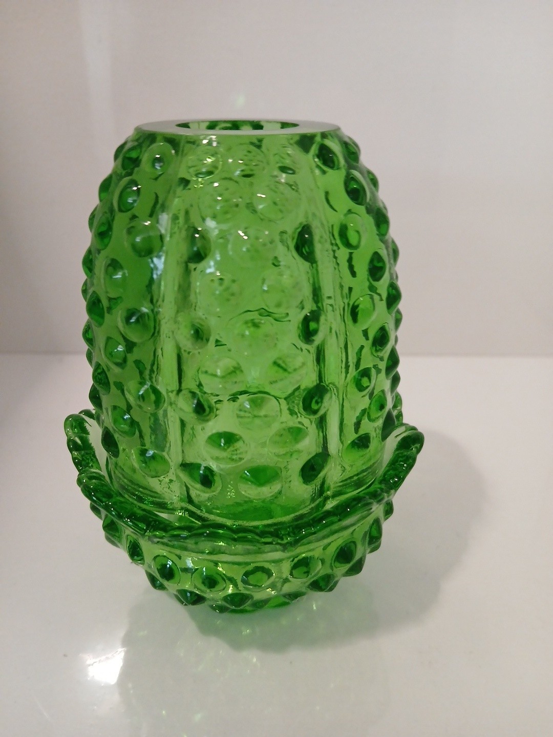 Vintage Fenton Emerald Green Hobnail Glass Fairy /Fairie Lamp Light RARE COLOR Vintage Fenton Emerald Green Hobnail Glass Fairy /Fairie Lamp Light RARE COLOR