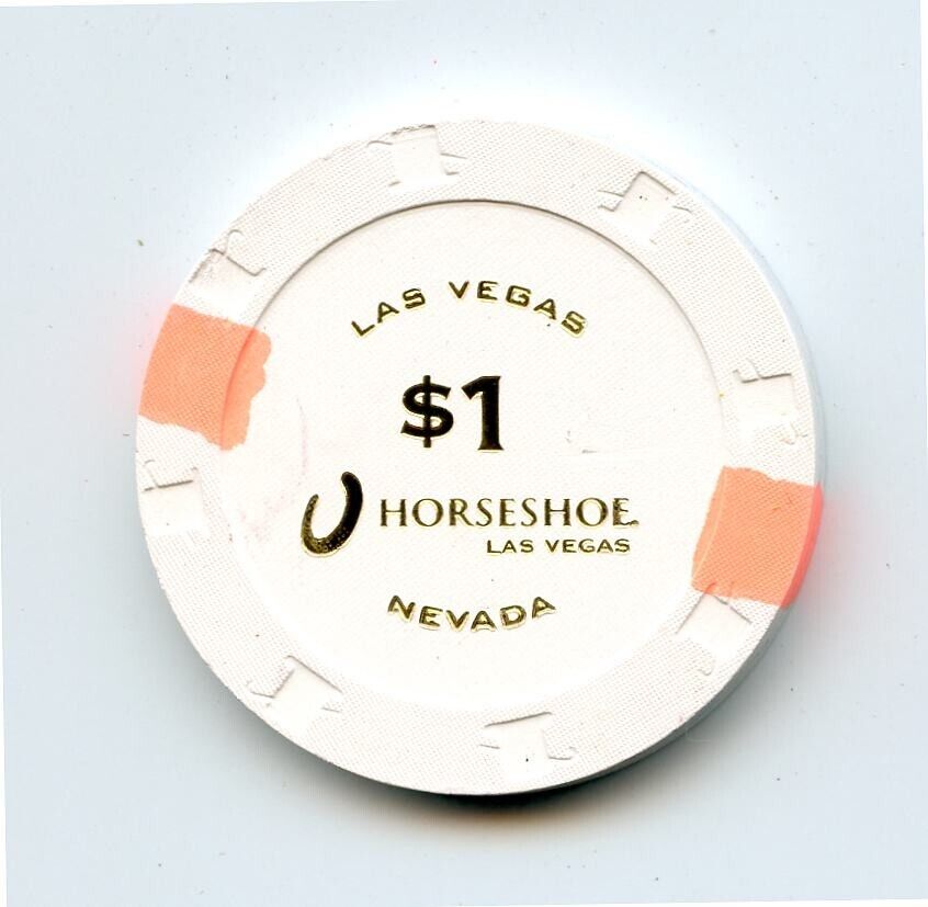 1.00 Chip from the Horseshoe Casino Las Vegas Nevada Hot Stamp