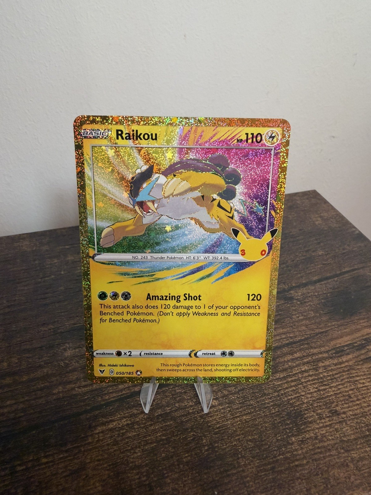 Pokemon 30th Celebrations Raikou 050/185 Pokemon 30th Celebrations Raikou 050/185