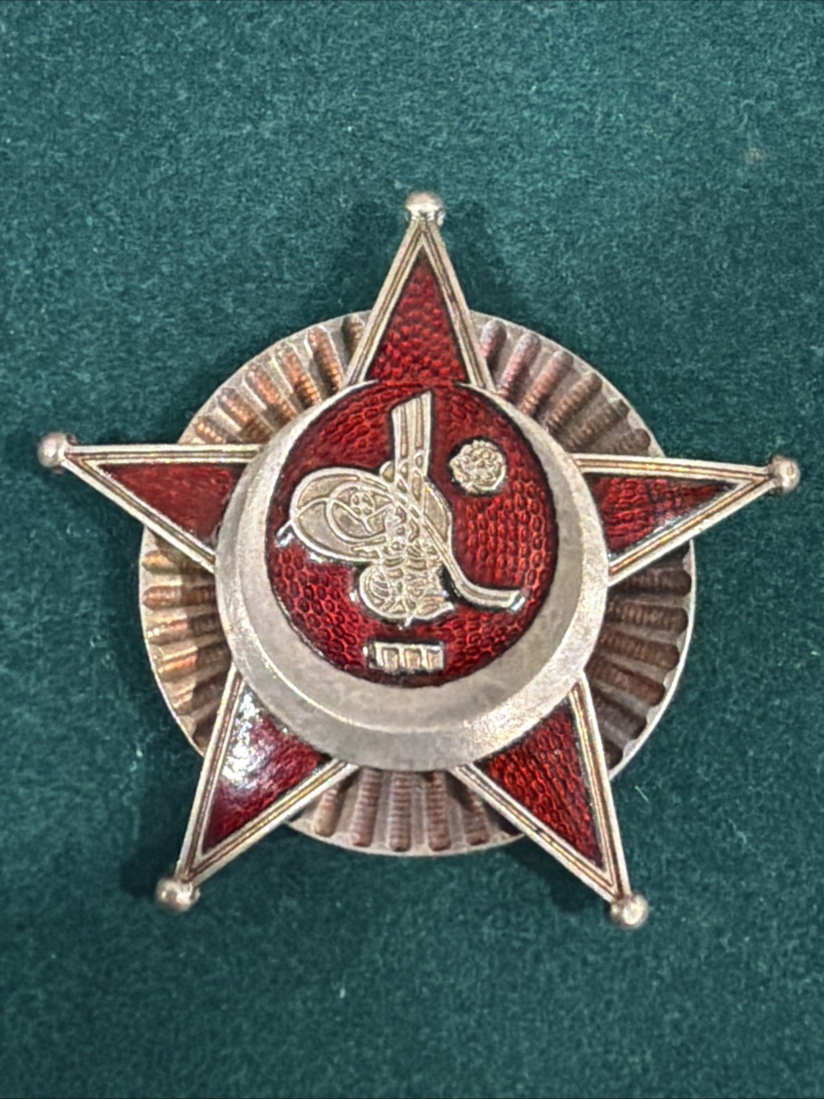 WWI OTTOMAN EMPIRE TURKEY GALLIPOLI STAR WAR MEDAL BADGE ( Replica ? )