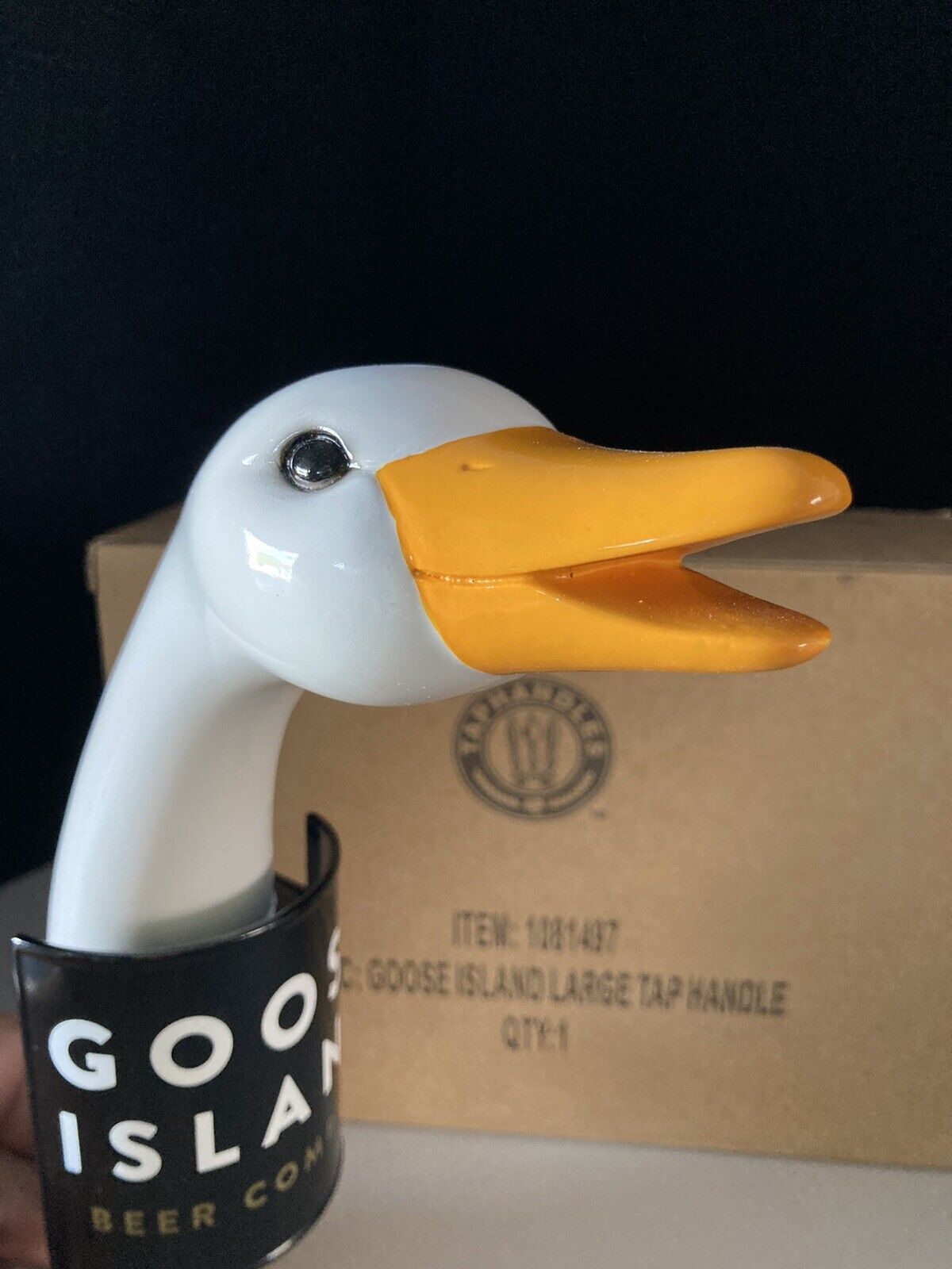 ✅ New Goose Island Brewing Badge Craft Beer Tap Handle Kegerator Chicago Duck