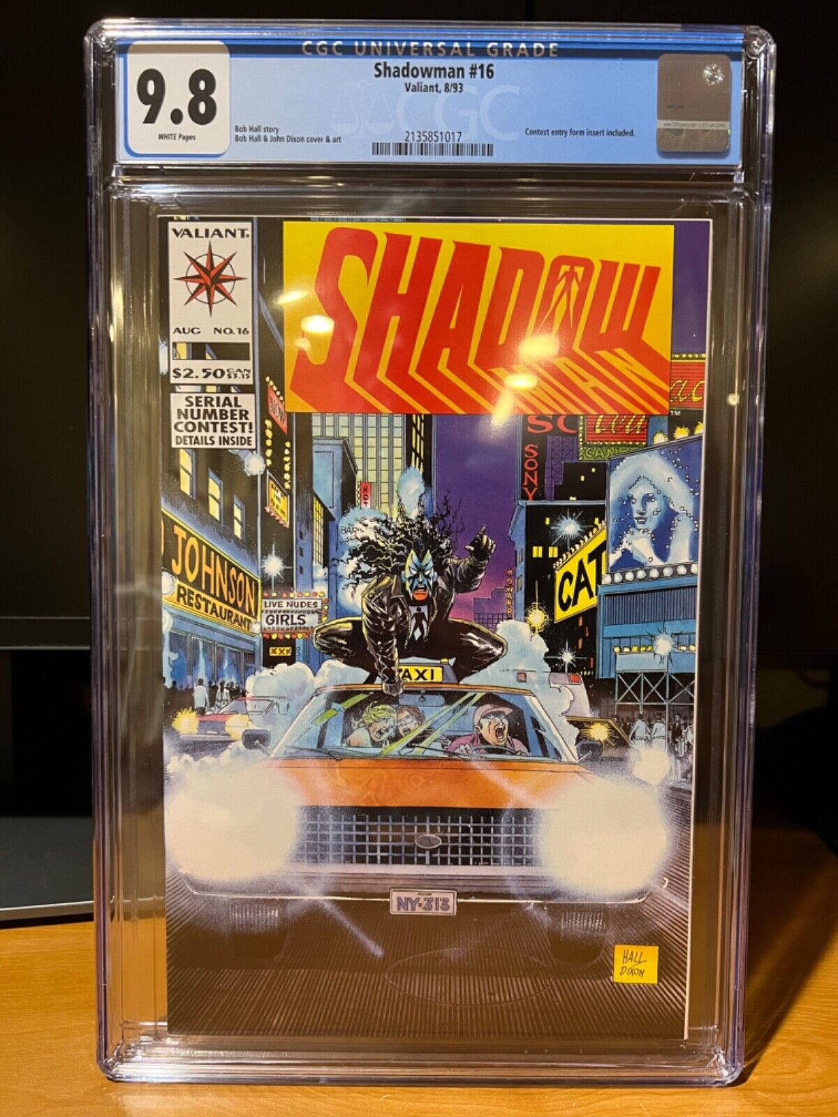 Shadowman #16 CGC 9.8 NM+/M Valiant 1993 WITH Contest Entry Form INCLUDED LOOK