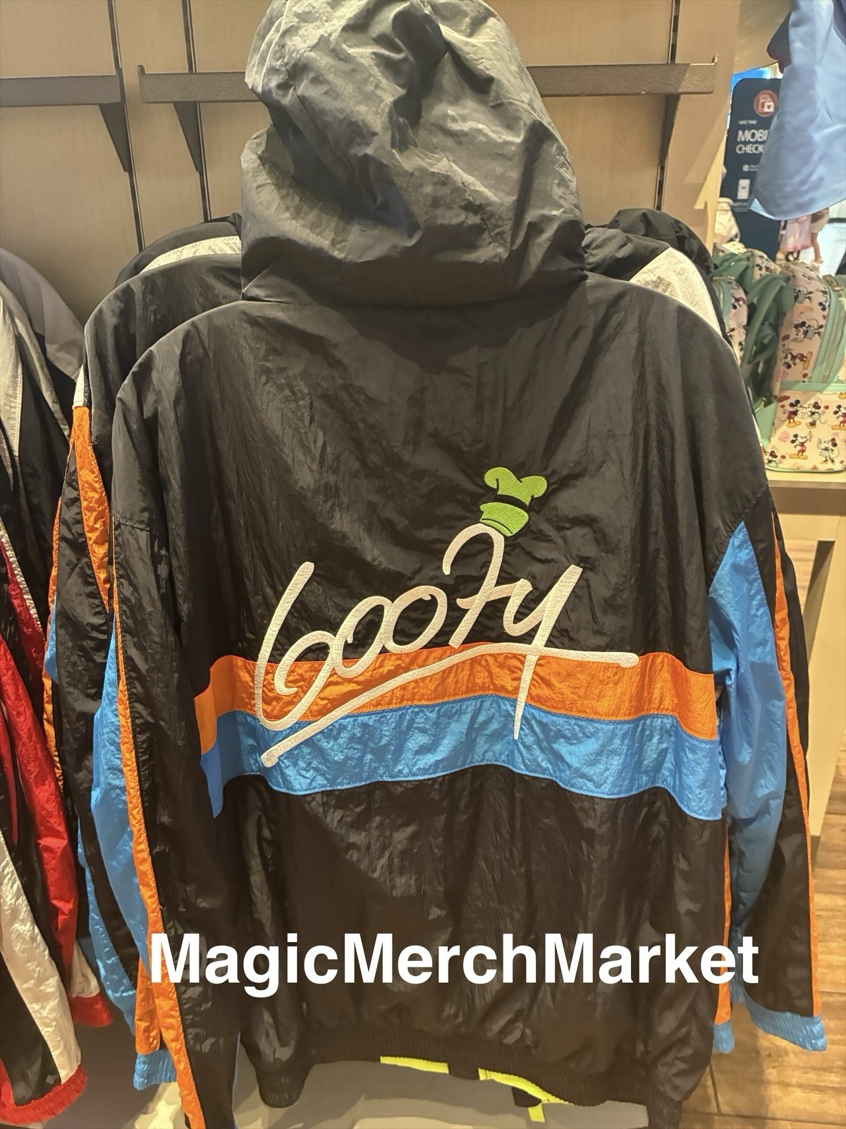 Disney Parks WDW 2026 Goofy Windbreaker Jacket Adult Size Medium Disney Parks WDW 2026 Goofy Windbreaker Jacket Adult Size Medium