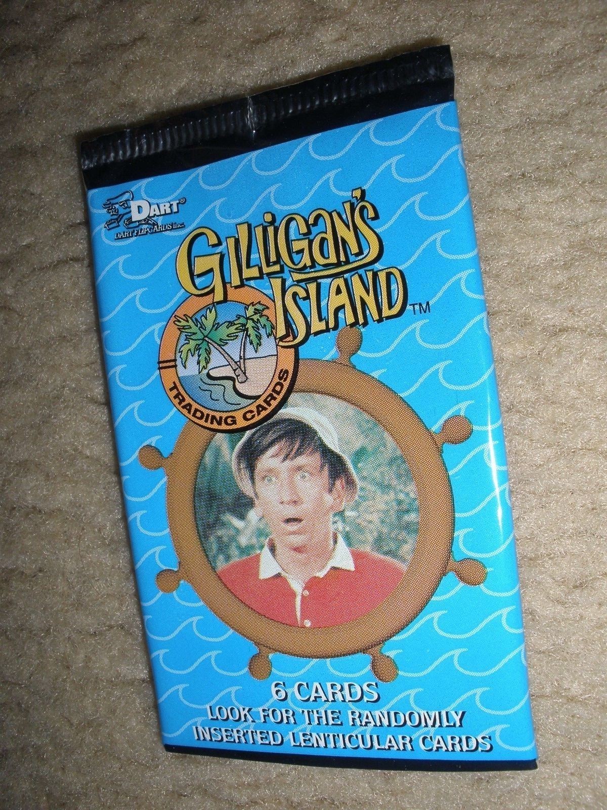 1998 Dart Flipcards Gilligans Island Wrapper Only   ExMt