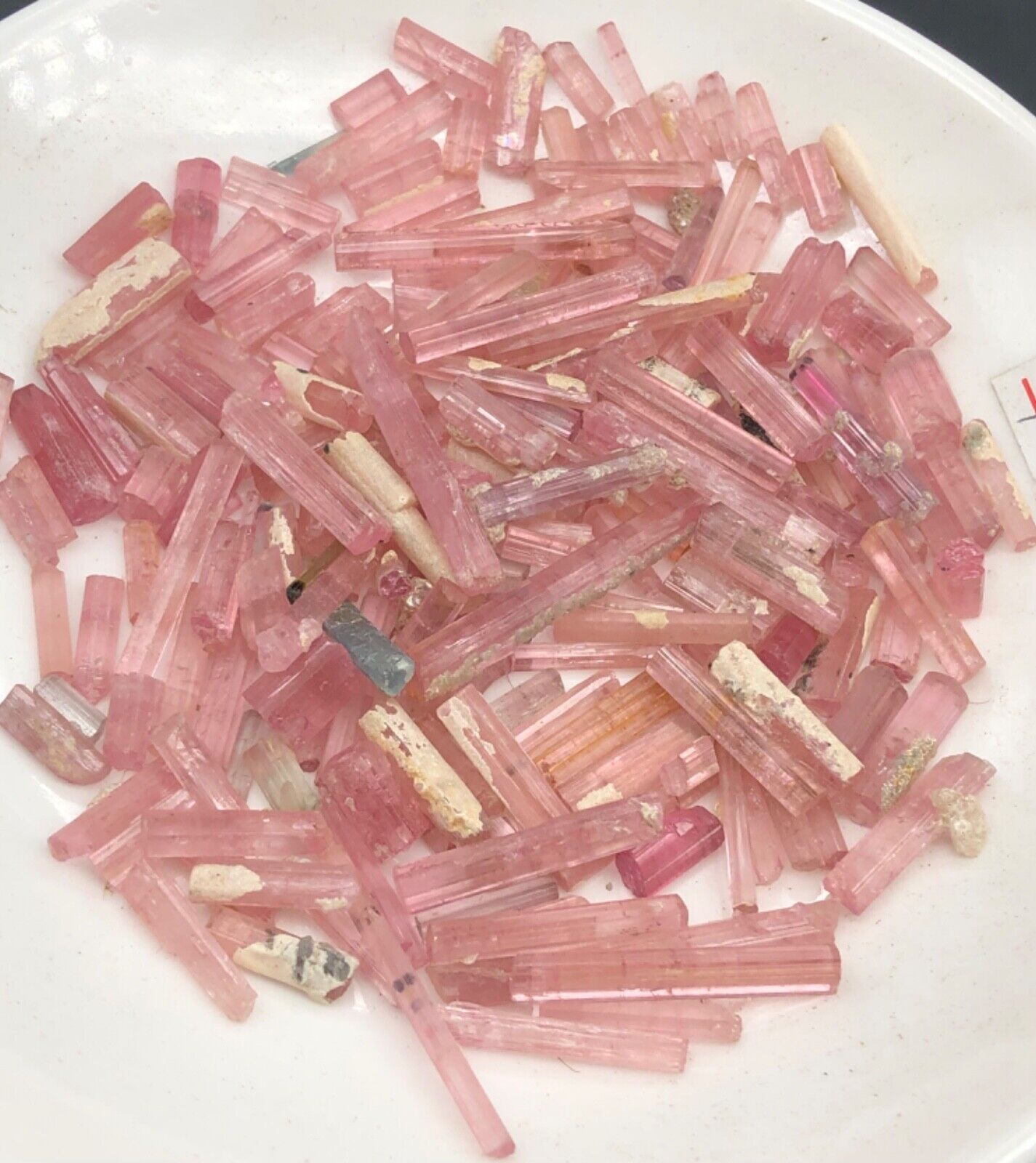 45 grams beautiful natural pink colour tourmaline Crysta pieces from Afghanistan