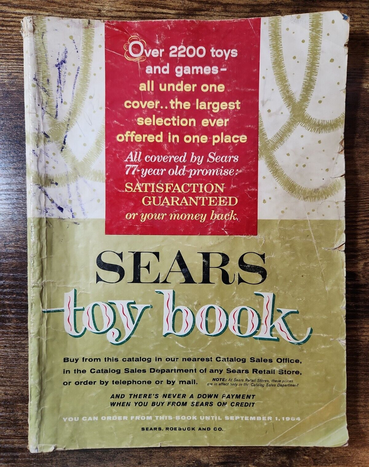 1964 Sears Toy Book Catalog - Vintage Sears Roebuck & Company Wish Book - Rare