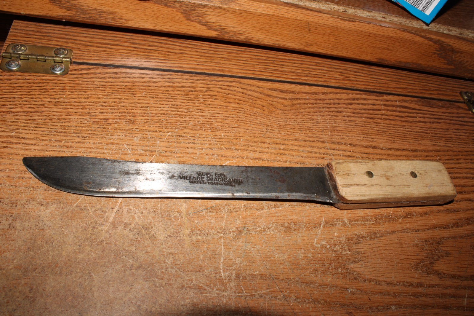 Vintage Antique W.C. CO. Village Blacksmith Knife Watertown Wisconsin WI Vintage Antique W.C. CO. Village Blacksmith Knife Watertown Wisconsin WI