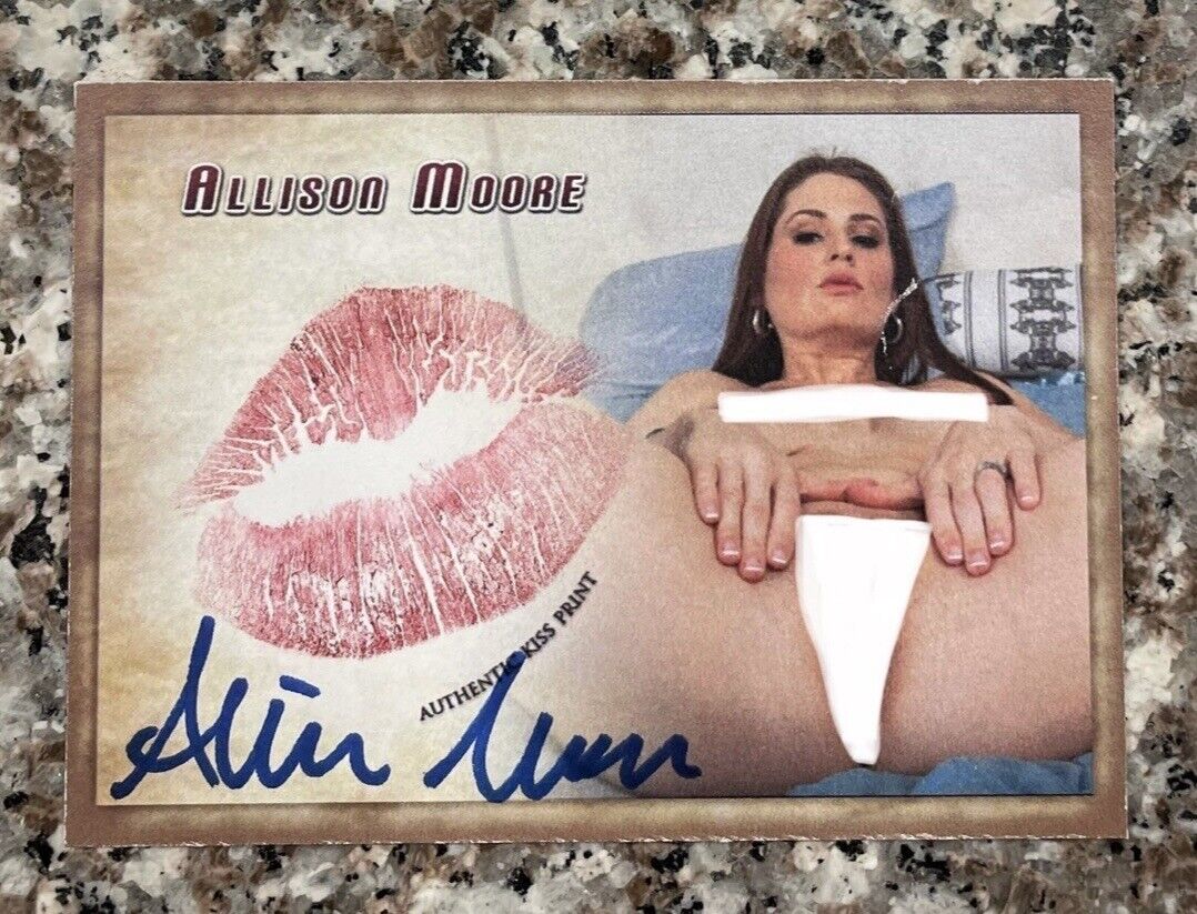 Collectors Expo 💫 Authentic Auto Kiss Card 💫  💕Allison Moore 2016💕