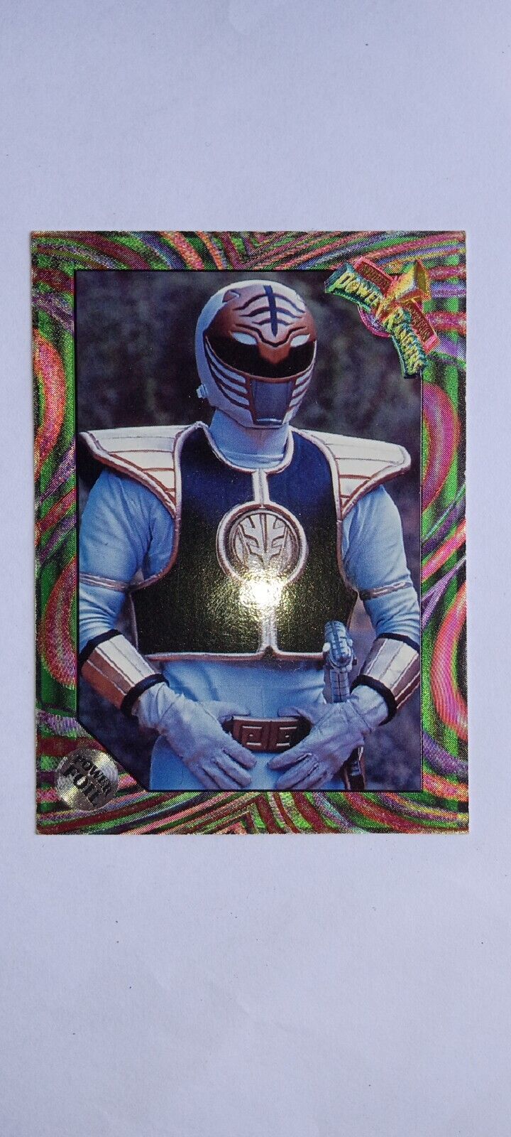 1994-95 Mighty Morphin Power Rangers New Season Retail Foil White Ranger Card