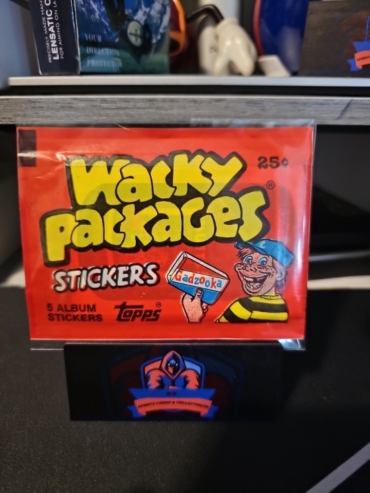 VTG Topps 80s RETRO WACKY PACKAGES 1 Sealedish Pack Collectible Stickers READ VTG Topps 80s RETRO WACKY PACKAGES 1 Sealedish Pack Collectible Stickers READ