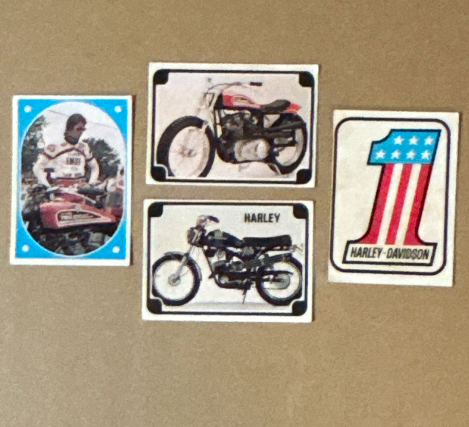 Vintage 1972 Donruss Super Cycles sticker cards Lot Of 5