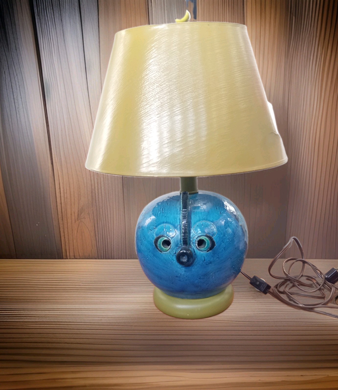 RARE MCM BITOSSI By ALDO LONDI Pottery Table lamp, 60s. RARE FISH RARE MCM BITOSSI By ALDO LONDI Pottery Table lamp, 60s. RARE FISH