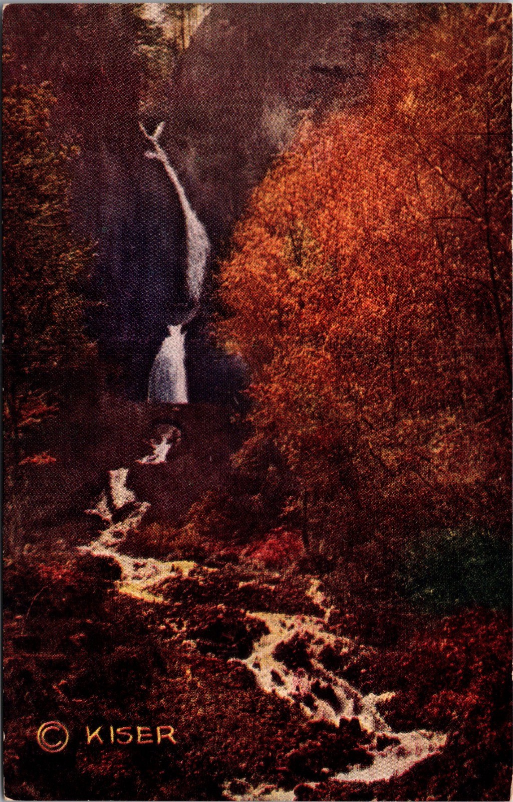 Postcard Wahkeena Falls Columbia River Oregon Fall Color Kiser Photo c1915 (E2) Postcard Wahkeena Falls Columbia River Oregon Fall Color Kiser Photo c1915 (E2)