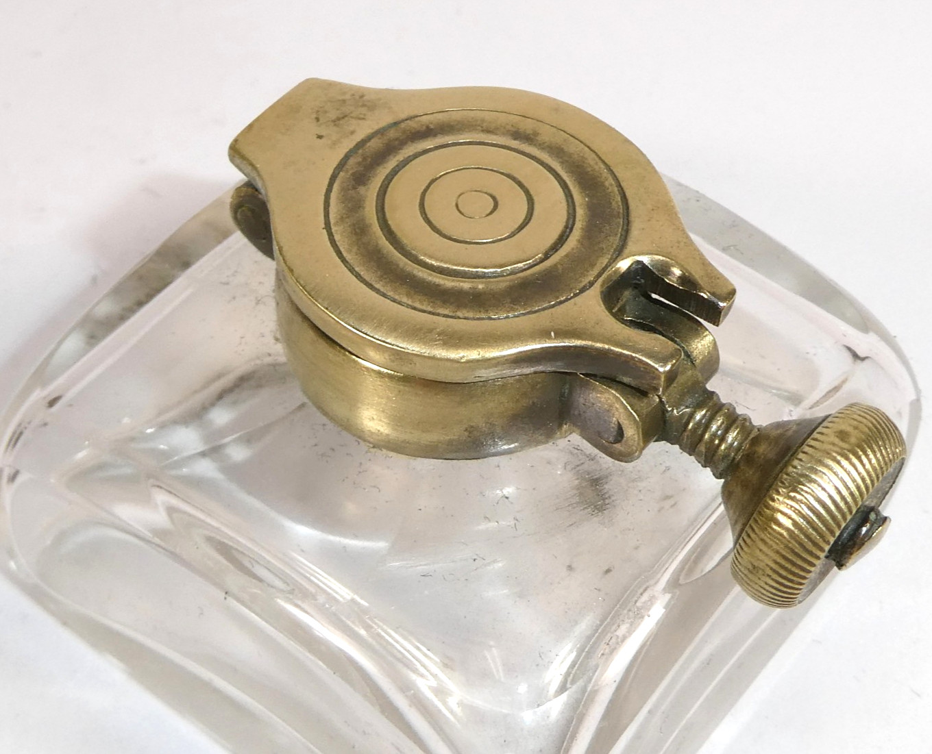 Rare Travel Inkstand Ink Pot ca. 1840 A-16 (French, 1801-1850)