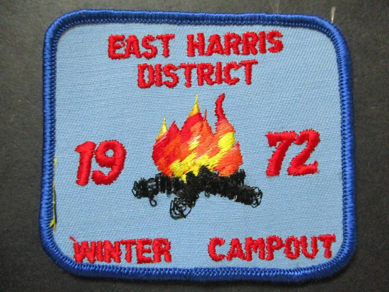 1972 East Harris District Winter Campout boy scout patch