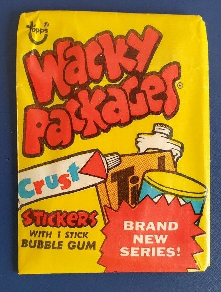 1973 VINTAGE WACKY PACKAGES SERIES 3 UNOPENED YELLOW PACK  @@ RARE @@