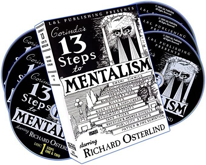 13 Steps To Mentalism on 6 DVDs by Richard Osterlind