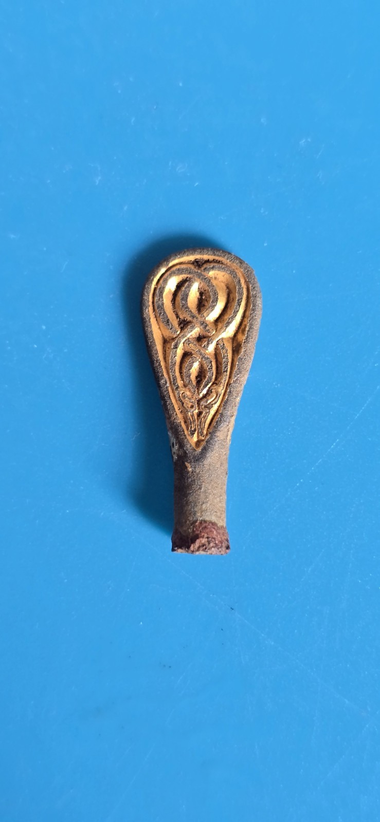 Anglo Saxon Artifact - Gold Gilt Lyre Tuning Key, Anglo Saxon Artifact - Gold Gilt Lyre Tuning Key,