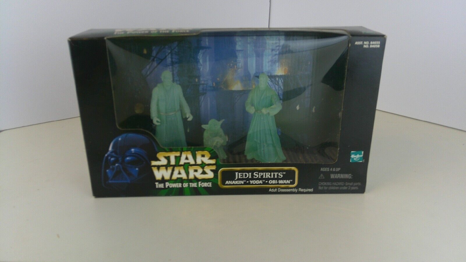1998 Hasbro Star Wars Power of the Force Jedi Spirits Anakin Yoda Obi-Wan MISB