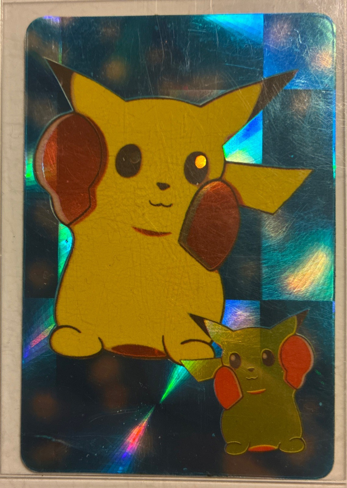 Vintage 1999 Bandai Pokemon Anime Collection #52 Boxing Pikachu Prism