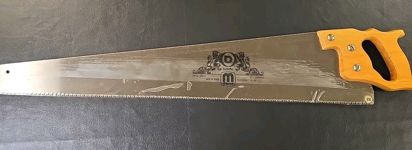 Hand Saw D.I.Y. BOMFIO MEIJER Special Professional Steel 26” Made In Brazil Hand Saw D.I.Y. BOMFIO MEIJER Special Professional Steel 26” Made In Brazil